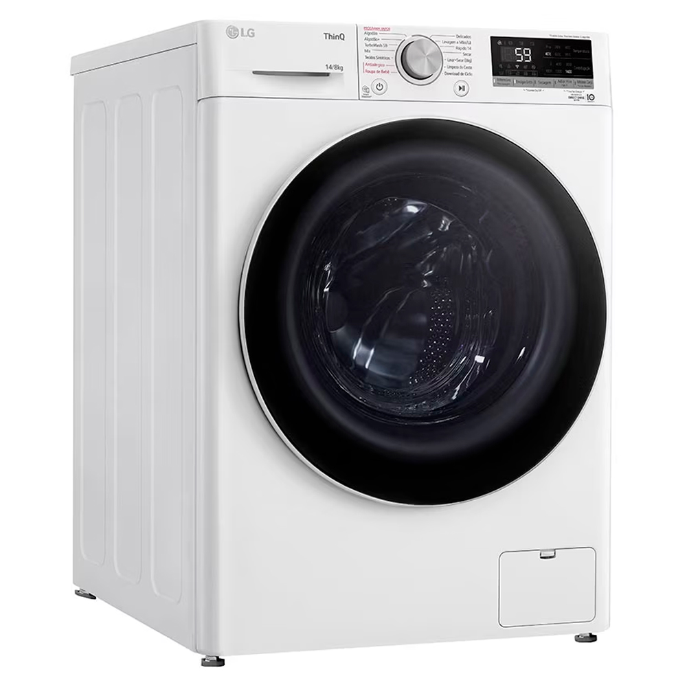 Lava e Seca Smart LG VC4  Com intelig?ncia Artificial 14kg Cesto Inox CV5014WC4