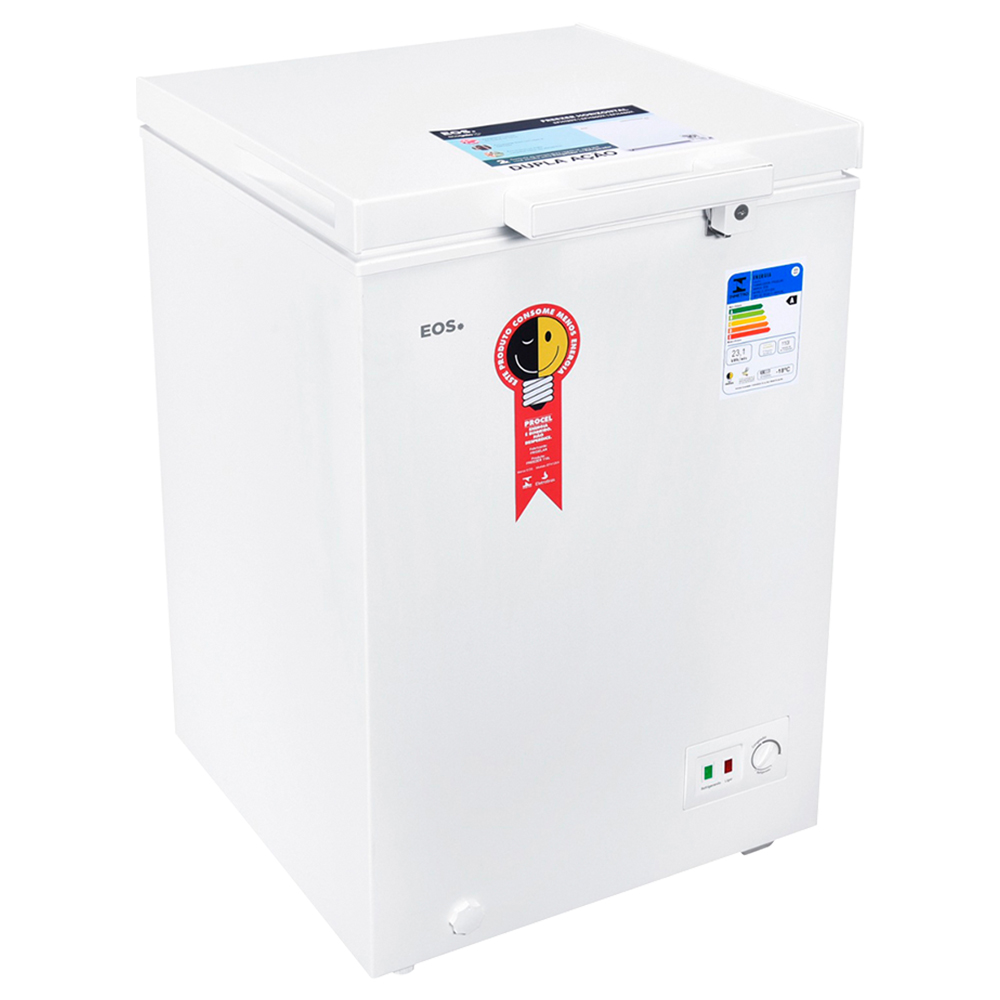 Freezer EOS Eco Gelo 110L 1 Porta Horizontal Degelo Manual