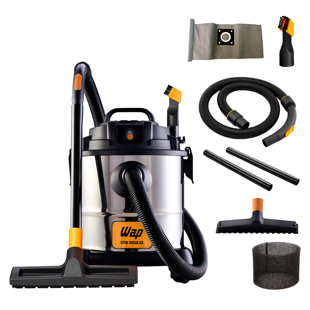 Aspirador Wap GTW20 P? e ?gua 20L 1600W Filtro Remov