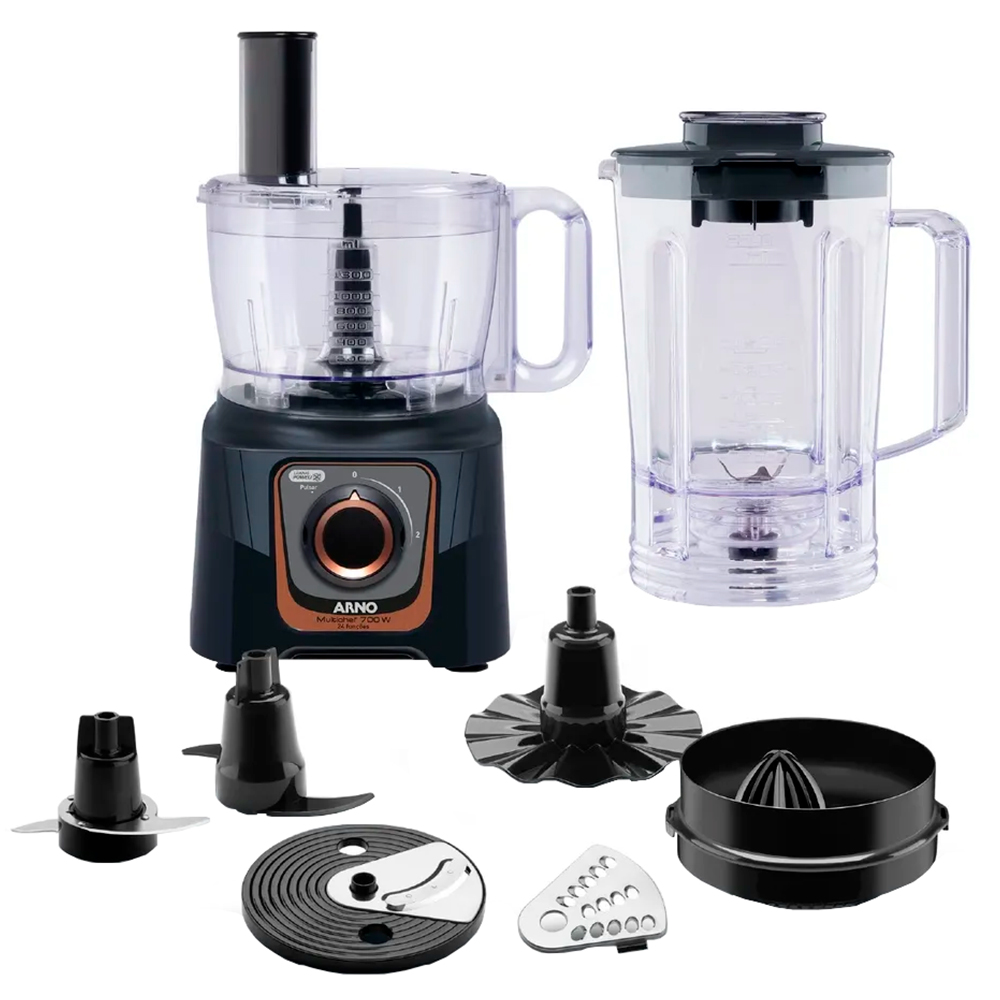 Multiprocessador de Alimentos Arno Multichef 7em1 700W 24 Fun