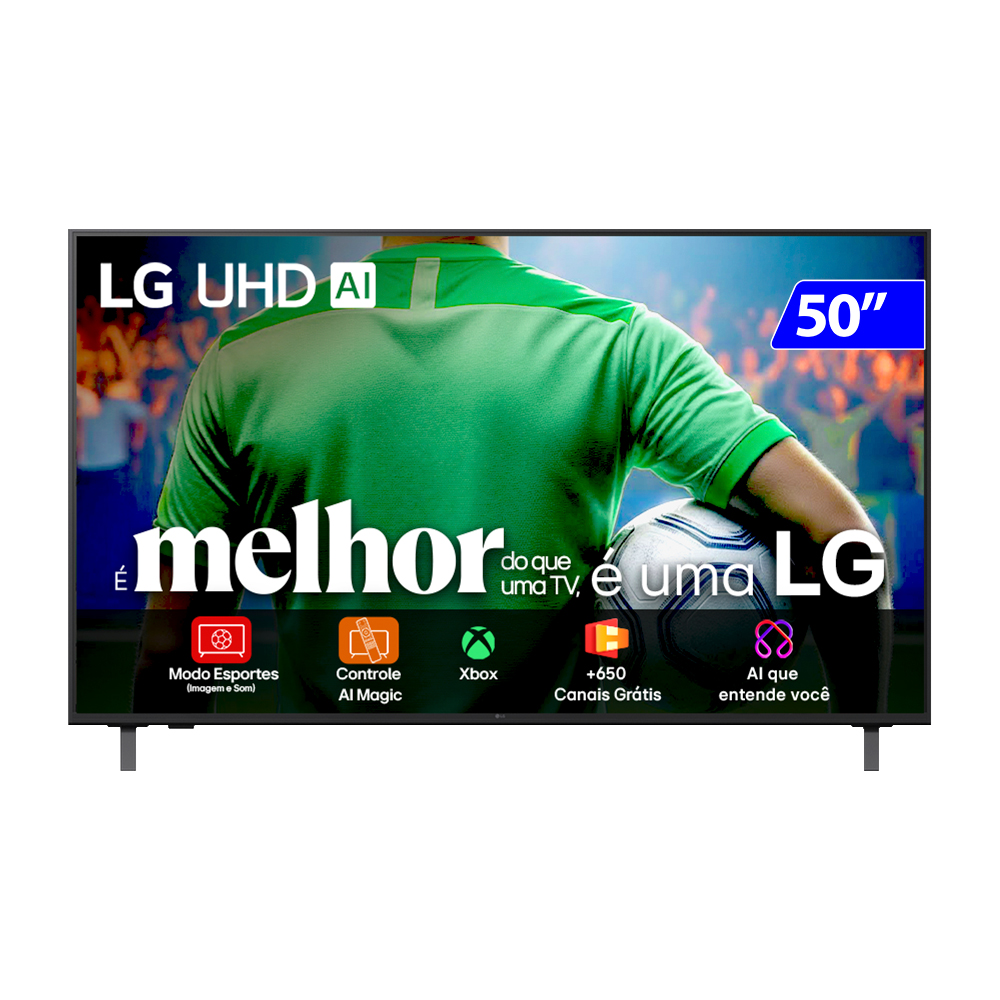 Smart TV LG 50" 4K HD Wi-Fi Comando de Voz Processador ?7 AI Ger8 50UA8550PSA