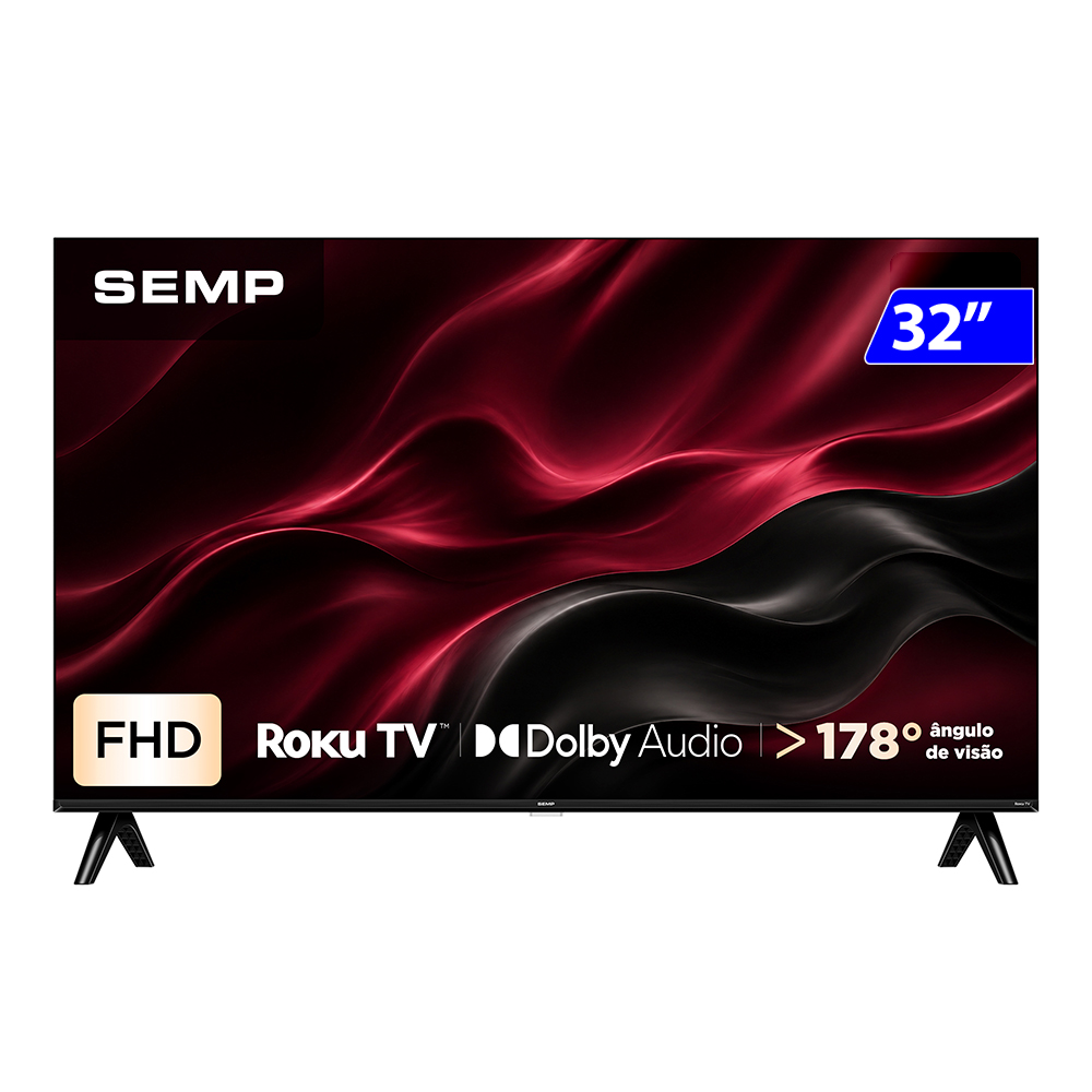 Smart TV Semp 32" Full HD Wi-fi Roku Dolby ?udio 43S42R