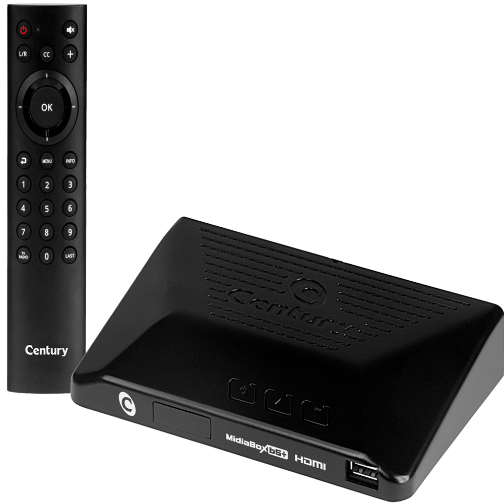 Receptor Century Midia Box B5 HDTV com Fun