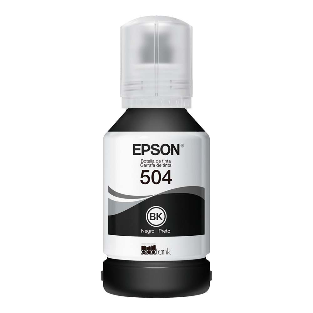 Refil Tanque de Tinta Epson Preto T504 at