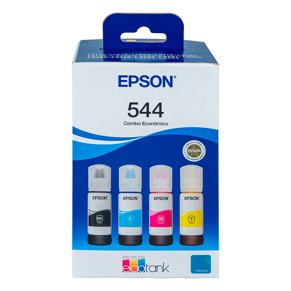 Kit Refil para Tanque de Tinta Epson com 4 Cores T544 at