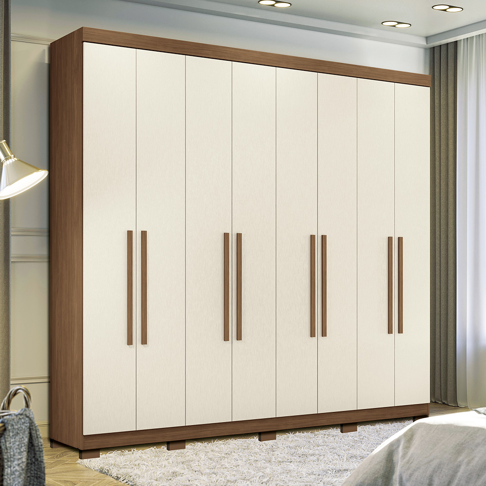 Guarda-Roupa Casal 8 Portas Bater 4 Gavetas Master Santos Andir