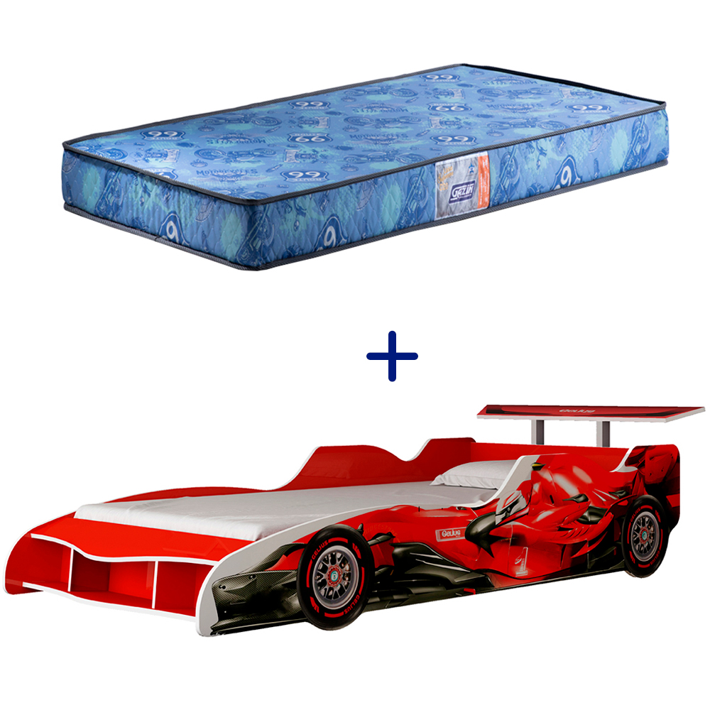 Kit Cama Solteiro Gelius F1 90cm + Colch