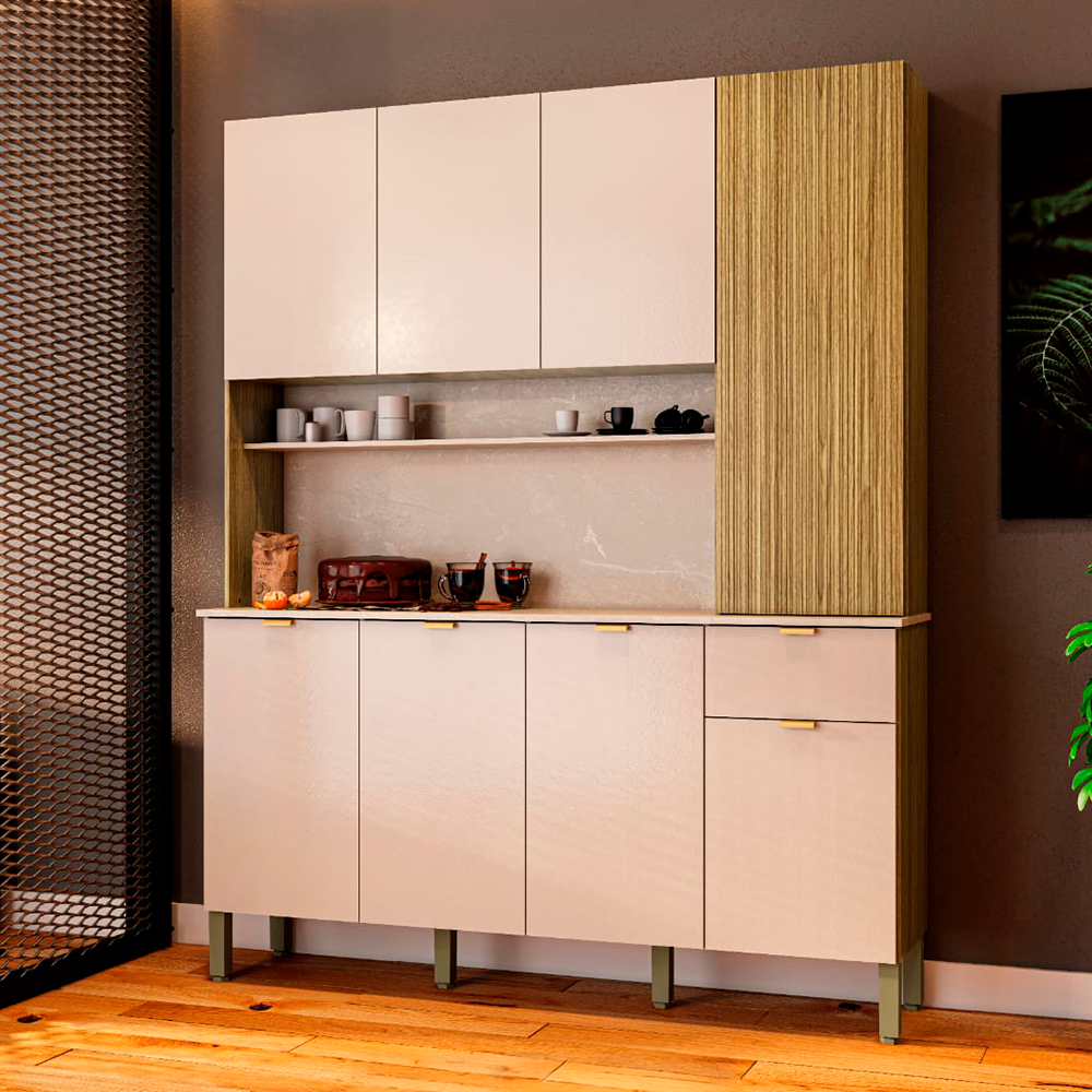 Cozinha Compacta 8 Portas 1 Gaveta Slow Kit's Paran