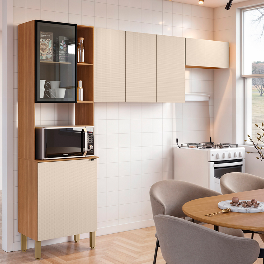 Cozinha Compacta 6 Portas Vert Plus Kit's Paran