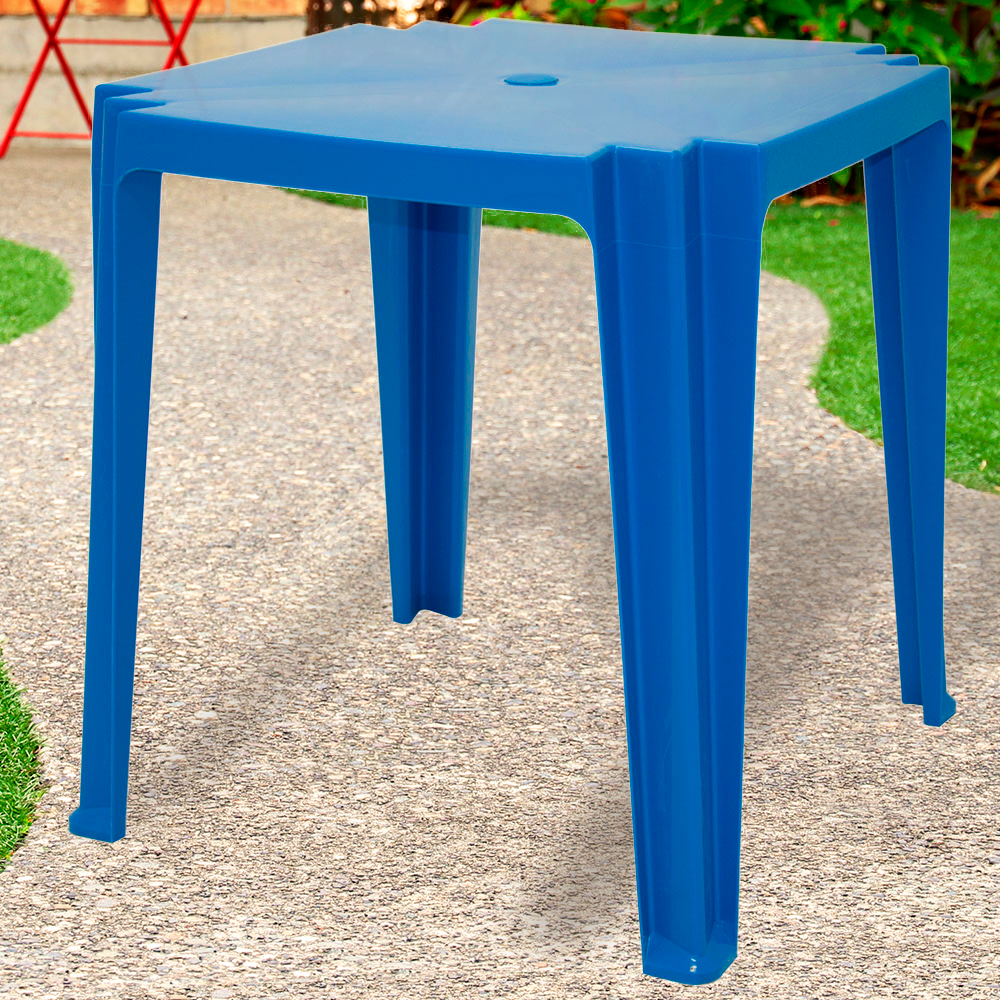 Mesa de Polipropileno Quadrada de 4 Lugares Tamba