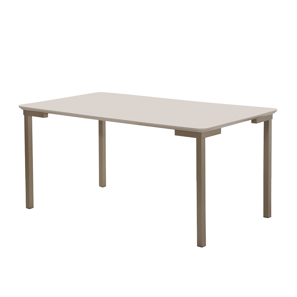 Mesa de Jantar 6 Lugares Tampo de MDF e Vidro Isis New A