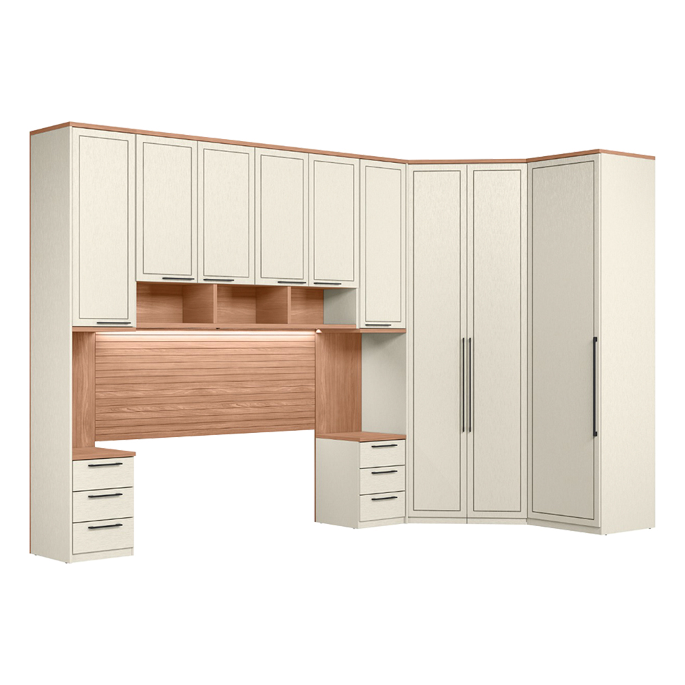 Roupeiro Modulado Santos Andira Doce Vida 6 Pe