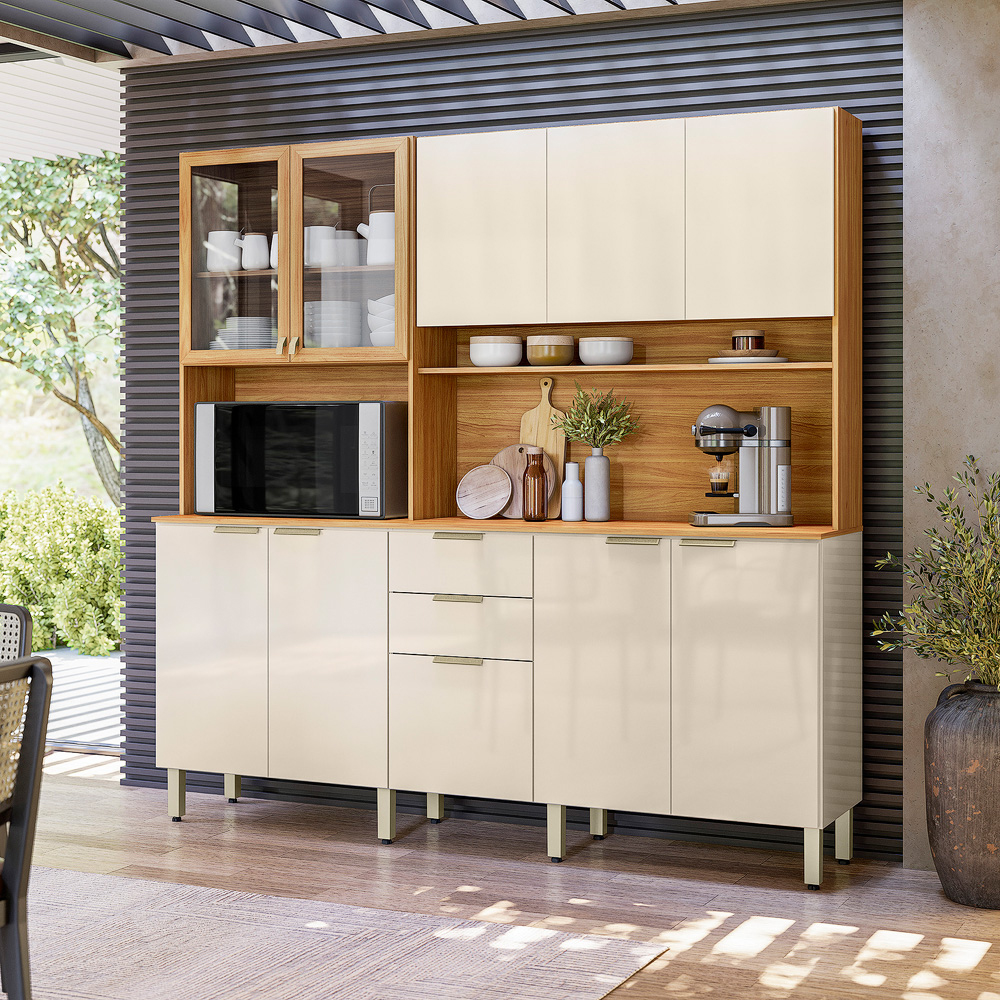 Cozinha Compacta 10 Portas 02 Gavetas Amora Dem?bile