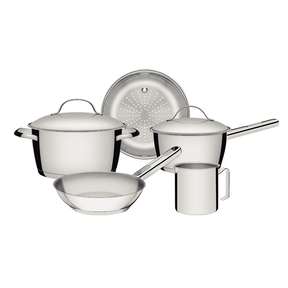 Jogo de Panelas Tramontina Inox Fundo Triplo 5 Pe
