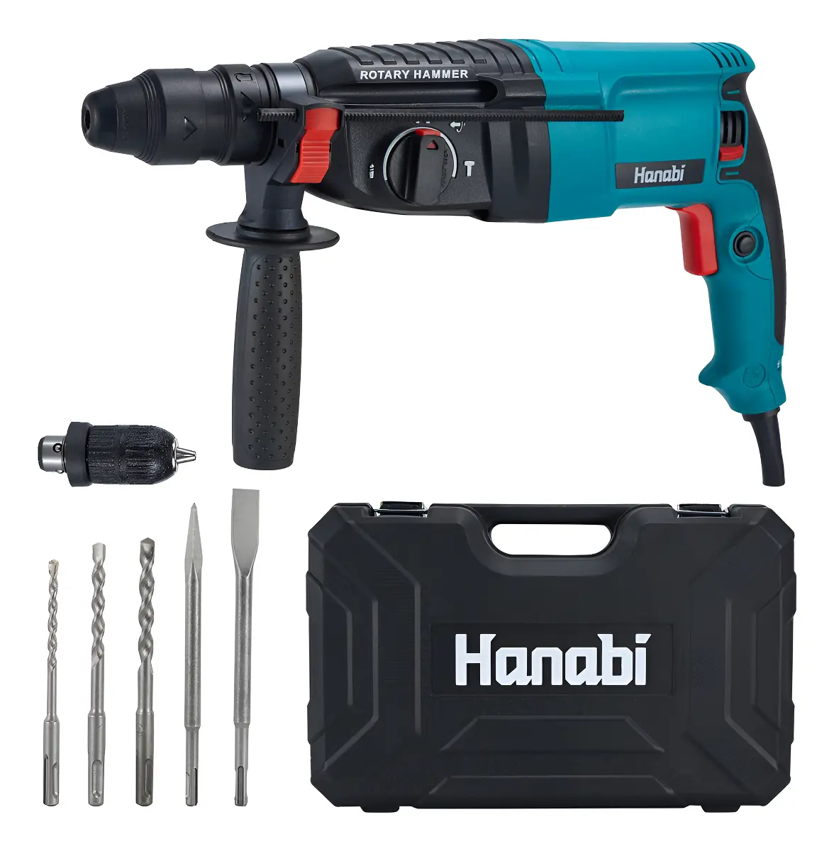 Martelete Perfurador Rompedor Professional 26mm 1300w Sds Cor Azul-petr?leo Frequ?ncia 60