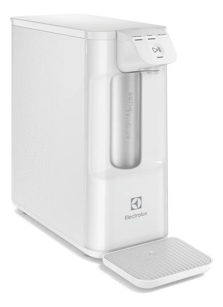 Purificador de ?gua Gelada Fria e Natural Eletronico Placa Compacto Electrolux PE12B com Filtro Carv