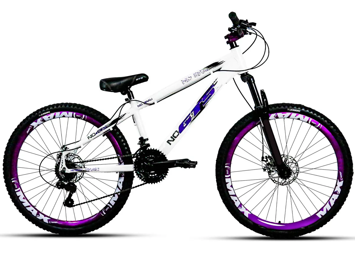 Bicicleta Mountain Bike GTS FEEL No Grau 26 Freeride 21v Shimano Alum